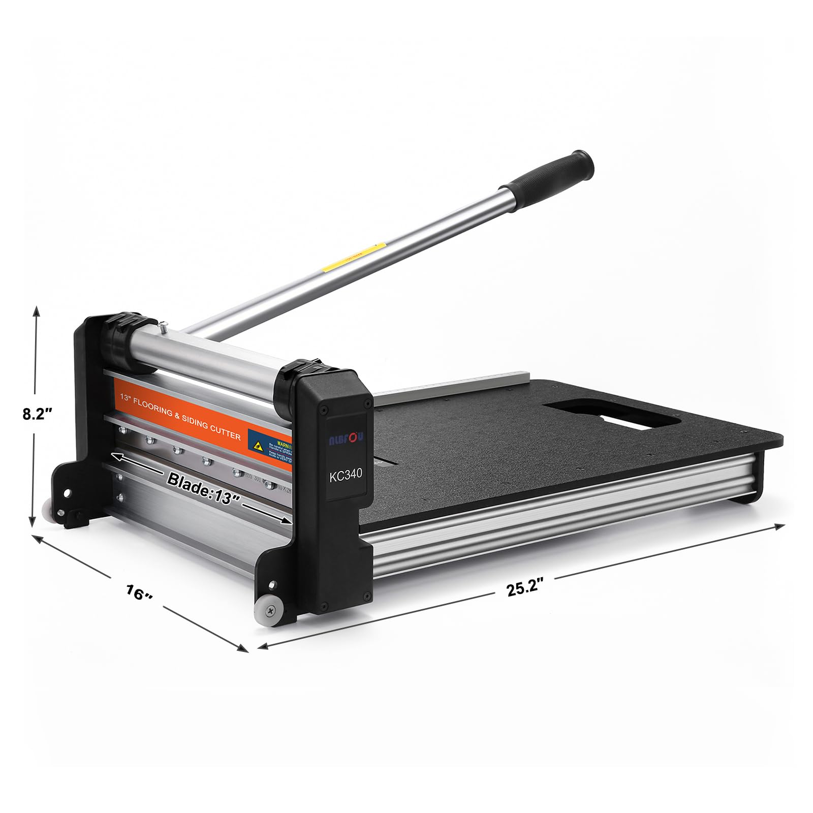 NLBFOU Cortador de suelo laminado de 13 pulgadas, corta tablones de vinilo, laminado, revestimiento, piso de goma, VCT, LVT, SPC, PVC, LVP, WPC y más