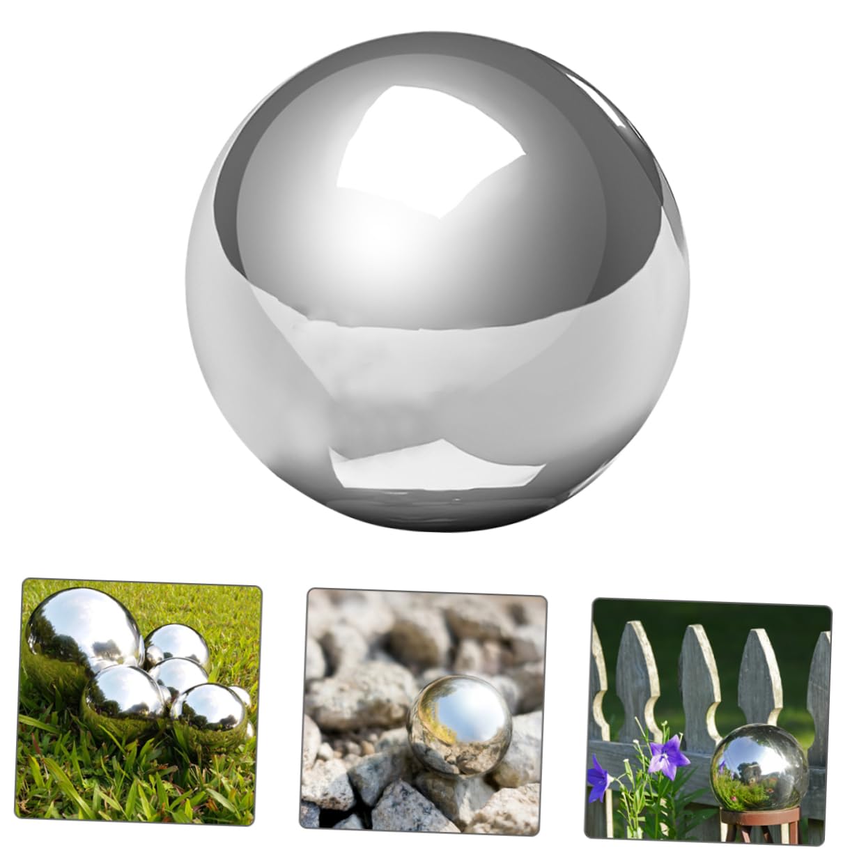 Gazing Acciaio Inossidabile Sfera Riflettente Decorativa Per Giardino Resistente e Leggera Perfetta Per Interni Ed Esterni Abbellisci Tuo Spazio