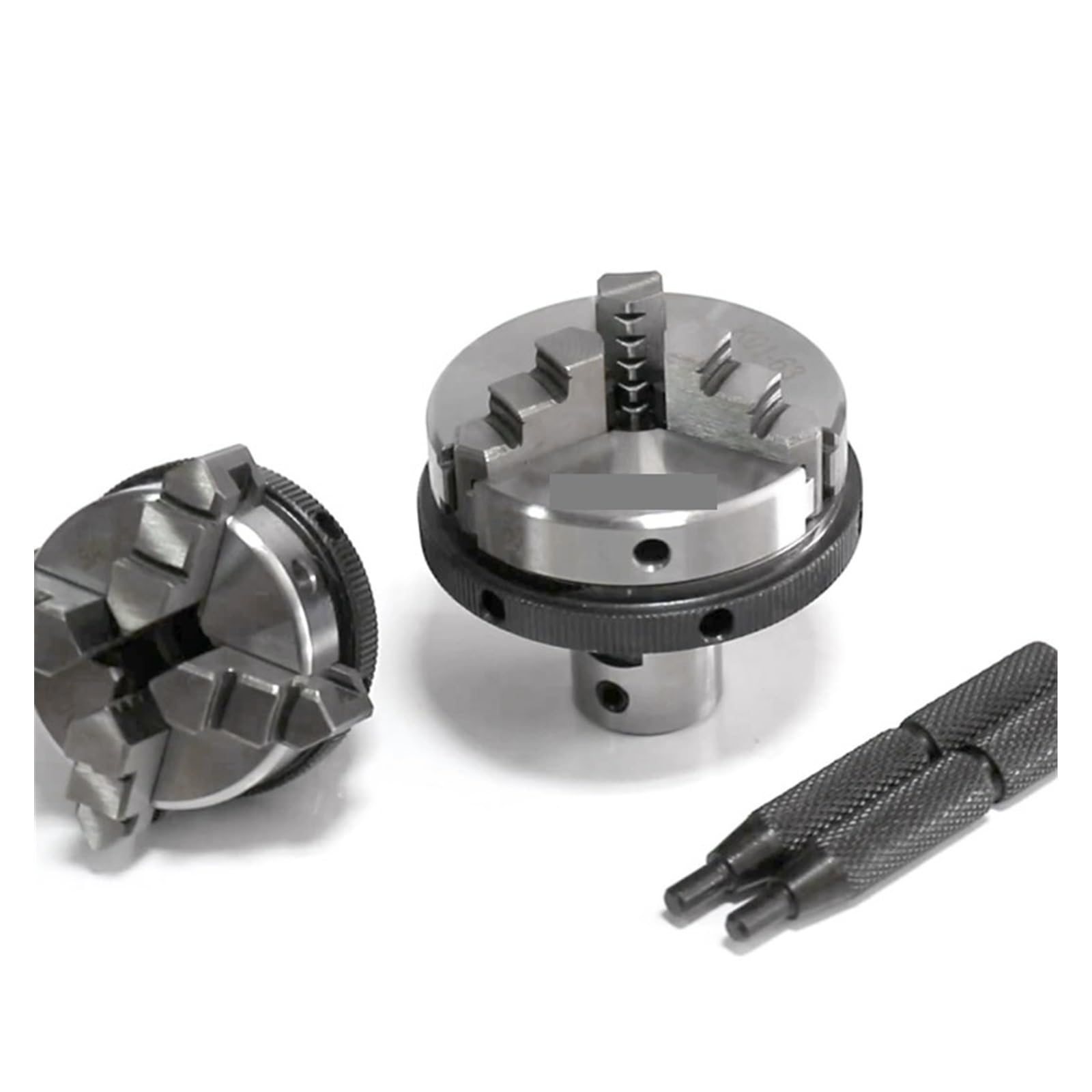 Uchwyt Tokarski, K01-50 uchwyt tokarski 3 szczęki 4 M14*1 korbowód K01-63 80 K02-50 63 80B samocentrujący Mini DIY Metal do narzędzi tokarki drewna(K01-50)
