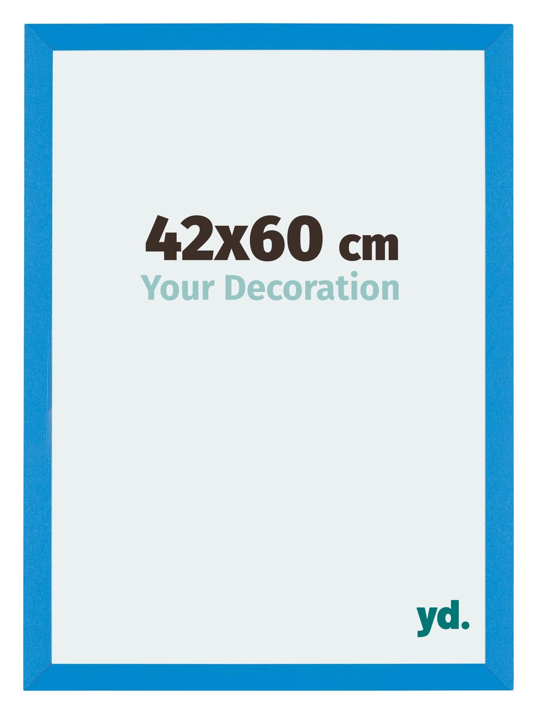 Your Decoration - Picture Frame 42x60 cm - Bright Blue - Decorative Wall Frame in MDF with Antireflection - Frame 42x60 - Mura