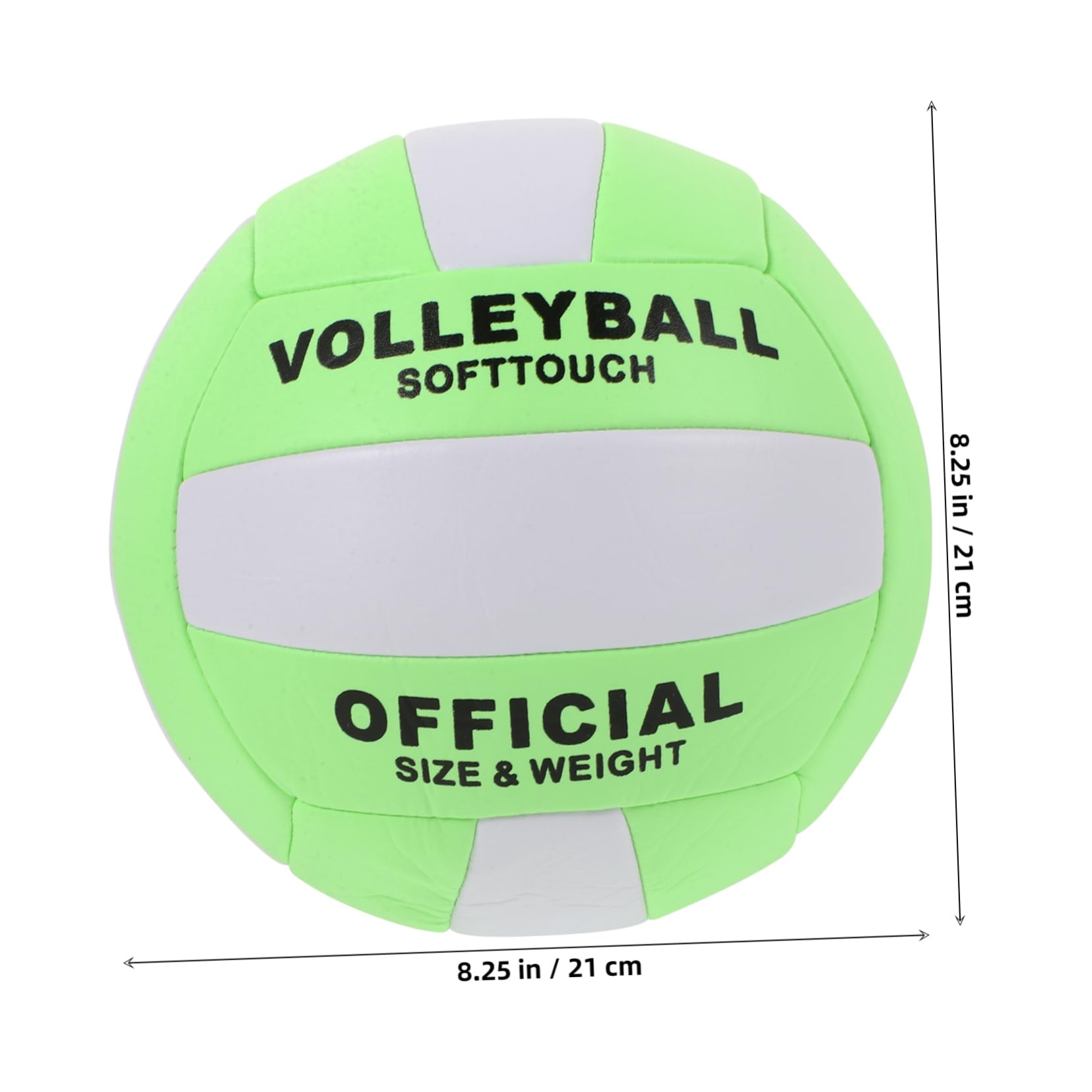 BESPORTBLE Inflatable Soft Volleyball for Indoor and Beach Play Standard Training Ball with Enhanced Ball Control Durable Material Vibrant Colors for High Visibility