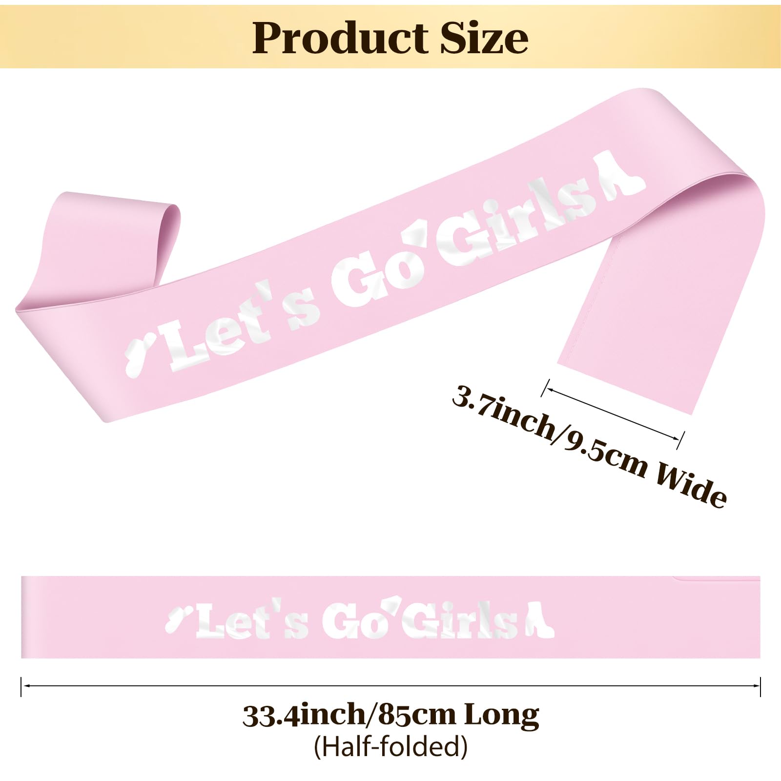 Cowgirl Bachelorette Sash Bachelorette Party Sashes Wedding Party Decorations for Women Girls Bridesmaid Proposal Gift Pink Satin Sash with Silver Letters Bridesmaid Gifts for Women - Image 2
