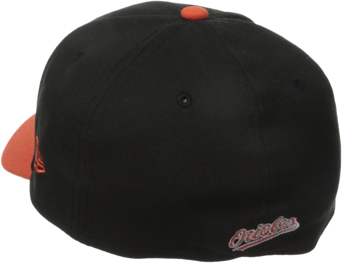 New Era MLB Baltimore Orioles Alternative Team Classic 39THIRTY Stretch Fit Cap, Medium/Large, Black