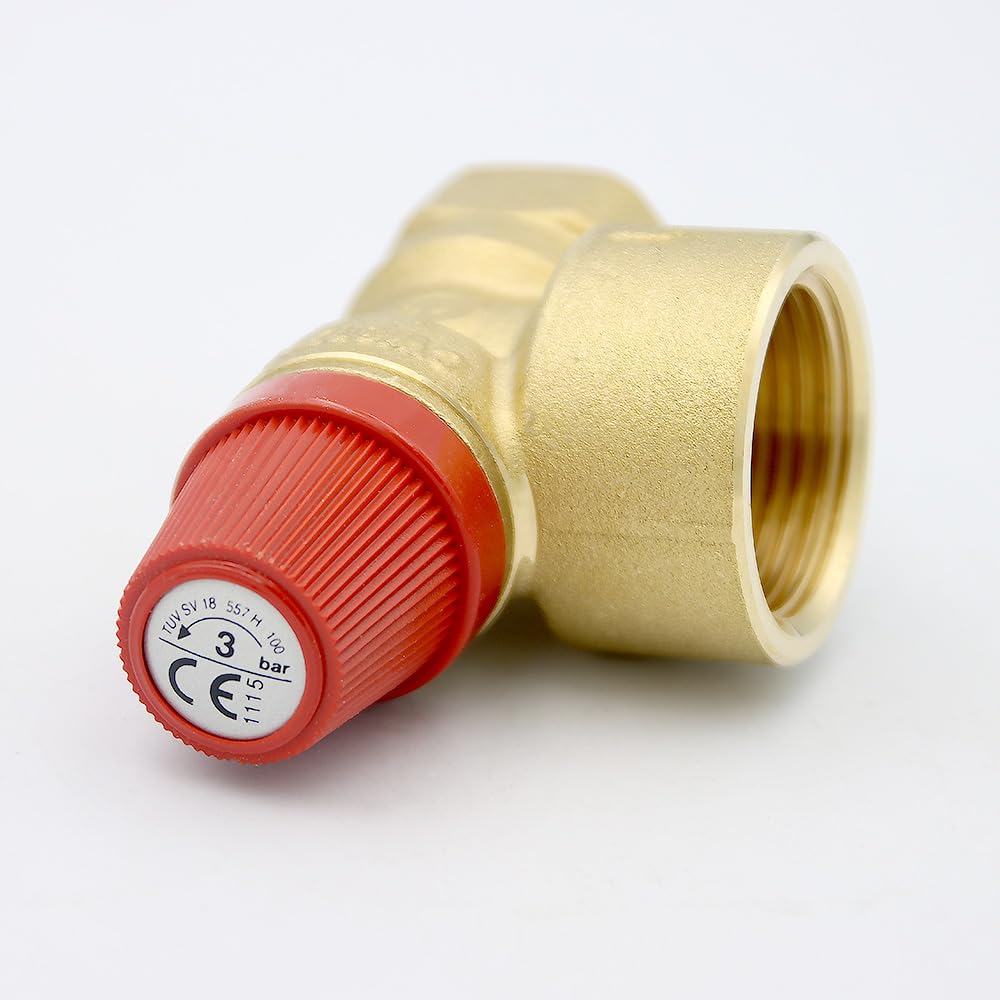 Caleffi Membran Sicherheitsventil 3/4 x 1 Zoll Ansprechdruck 3 bar Überdruckventil Druckventil Heizungsventil Druckbegrenzungsventil Membranventil