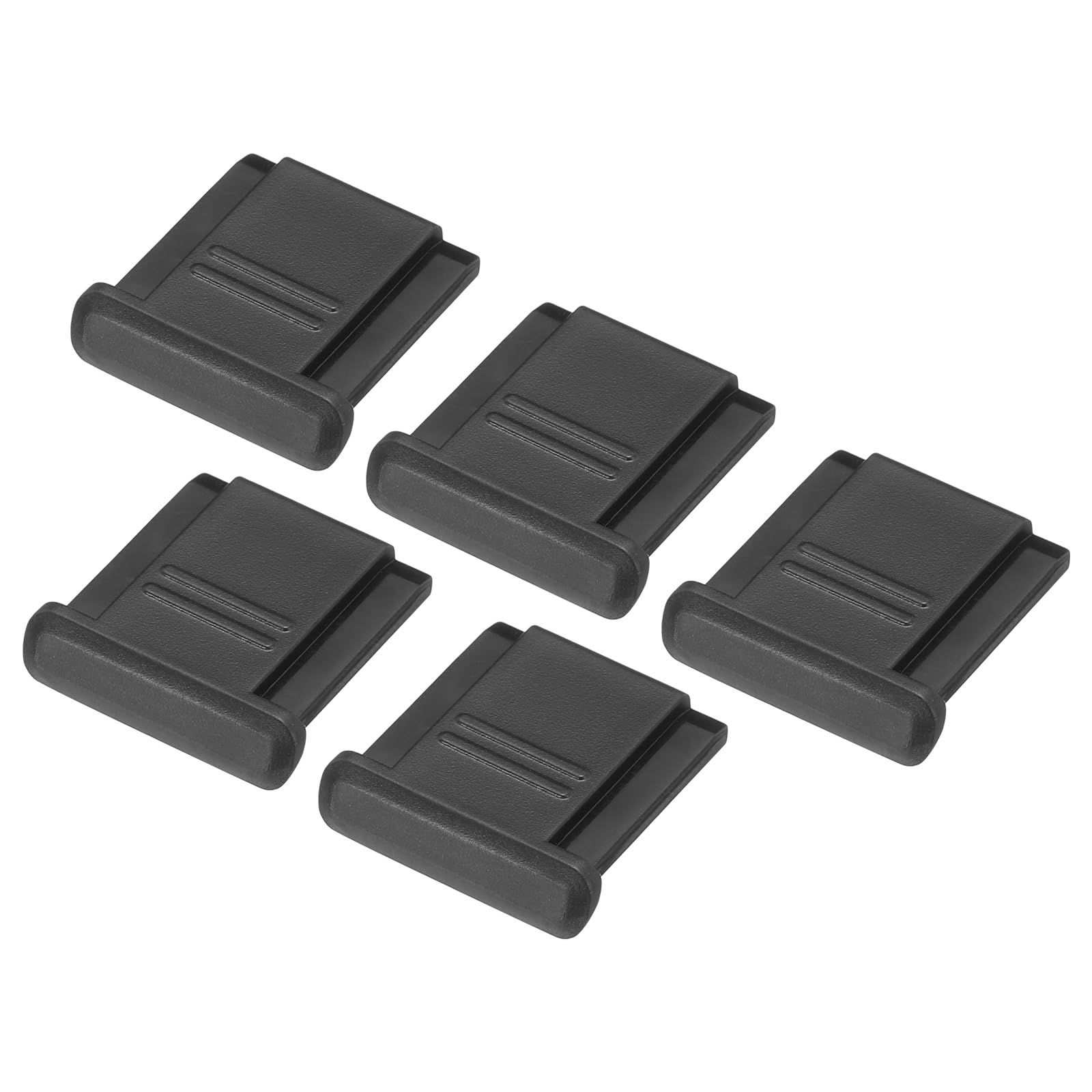 YOKIVE 5 Pcs Universal Camera Hot Shoe Cover Cap, Plastic Hot Shoe Bubble Level Cap, Great for Camera Protection (Black, 0.4 Inch)