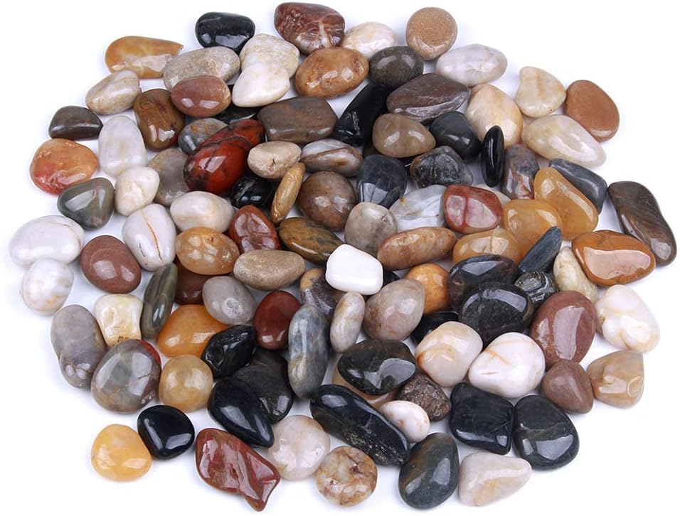 20KG Decorative Kaju Color Pebbles – Aquarium Stones | Planter Decoration | Glossy Finish-picture-17