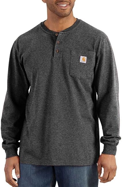 Carhartt Men's K128 Long Sleeve Henley T-Shirt
