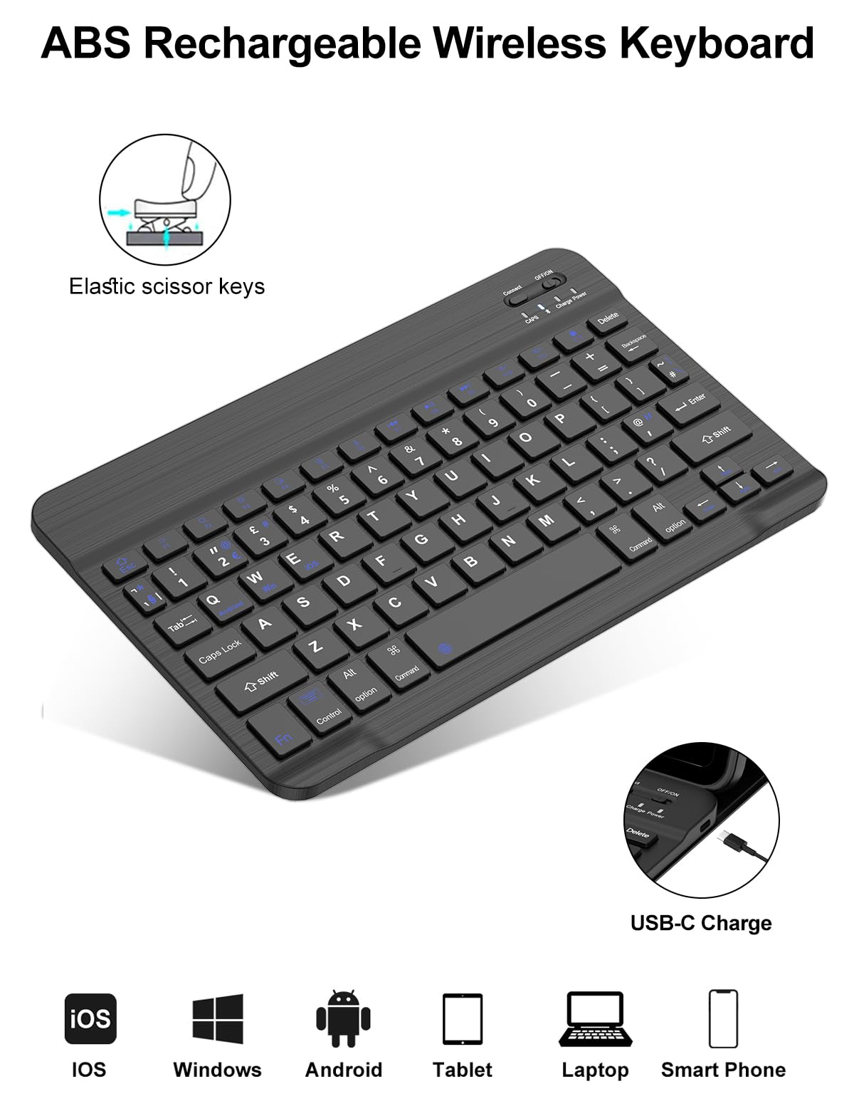 Étui Avec Clavier Bluetooth Pour Xiaomi Redmi Pad 2 11" Et Redmi Pad SE 11" - Clavier Amovible UK - Porte-crayon - Protection Complète