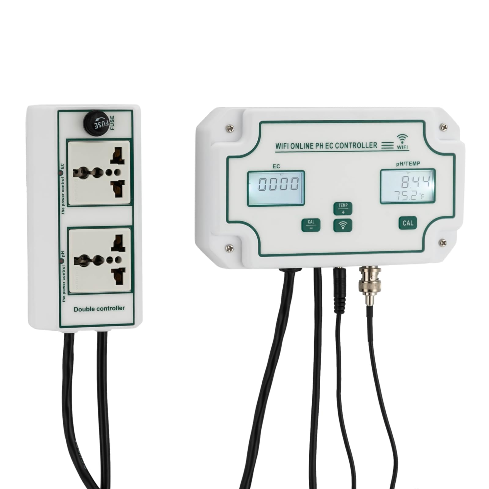 3 in 1 Digital WiFi Temperature Meter, Guardian Monitor Wi-Fi for Real-Time PH/Temp/EC, Water Quality Monitor Combo Wall Mounted Guardian Monitor, for Homes, Schools, Laboratories