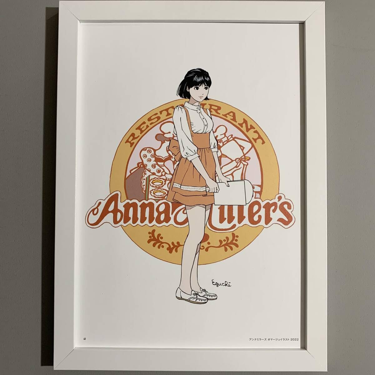 【真作】F6 安藤絵流【白いドレスの記憶】gallery購入品 表裏サイン有/i Amazon.co.jp: □江口寿史□アンナミラーズオマージュイラスト2022/B5