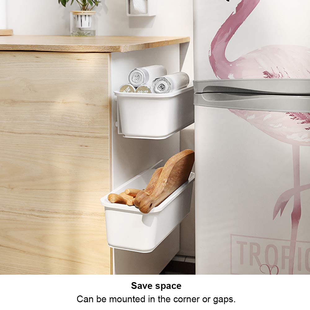 Baffect 2 pcs Under Sink Organizers Pull Out Organizer Slide