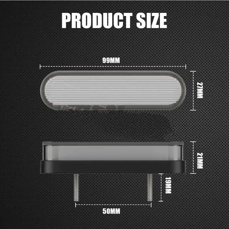 FRENO TRASERA LED Luz de freno trasera para furgoneta camión 24 V 12 34 LED luces circulación diurna universal para motocicleta coche y remolque