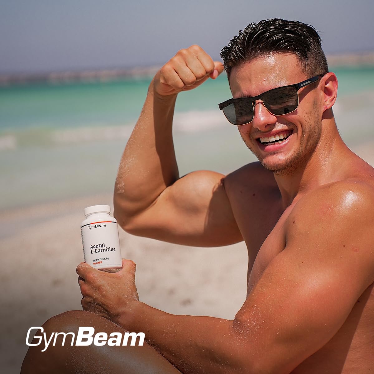 GymBeam Acetil L-Carnitina, 500mg, Bruciagrassi Nootropico, Adatto ai Vegani, Capsule Facilmente Assorbibili, Acetil Carnitina per l'Energia e il Trasporto di Acidi Grassi, Acetyl L Carnitina