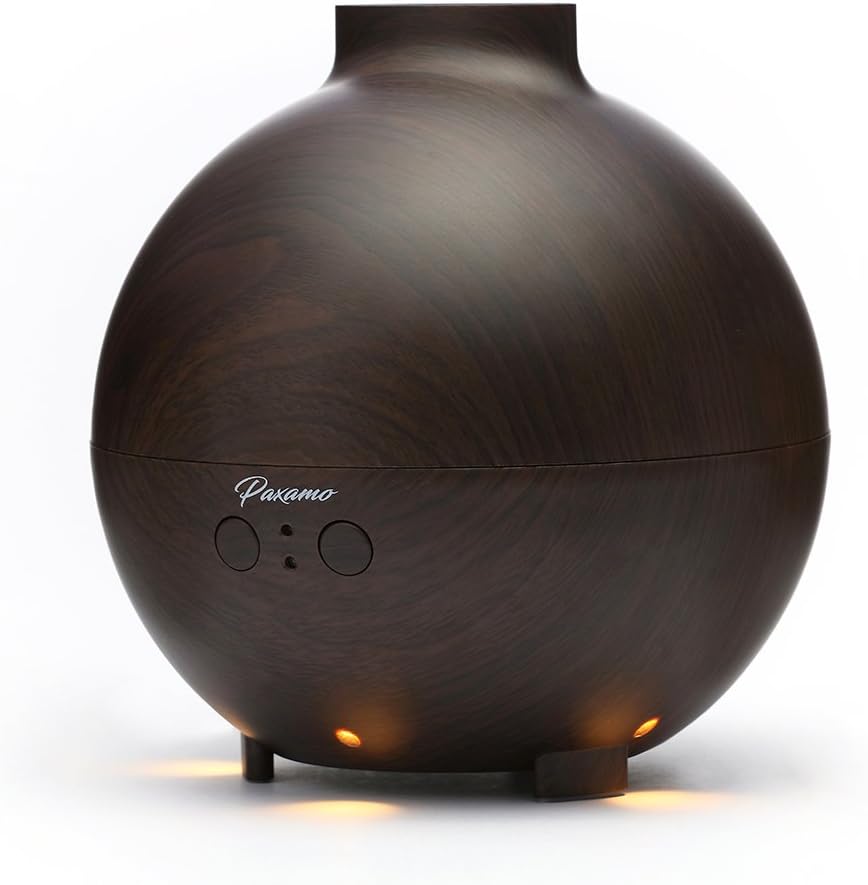 600ml Ultrasonic Oil Diffuser, High Capacity Globe Diffuser, Premium Therapy Air Freshener, Working Overnight for Large Room