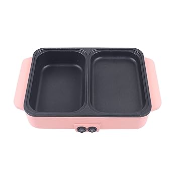 pon2pan2☆ user_661b3ba2さま専用 Amazon.com: Electric Grill Hot Pot 2 in 1,Mini Electric Hot