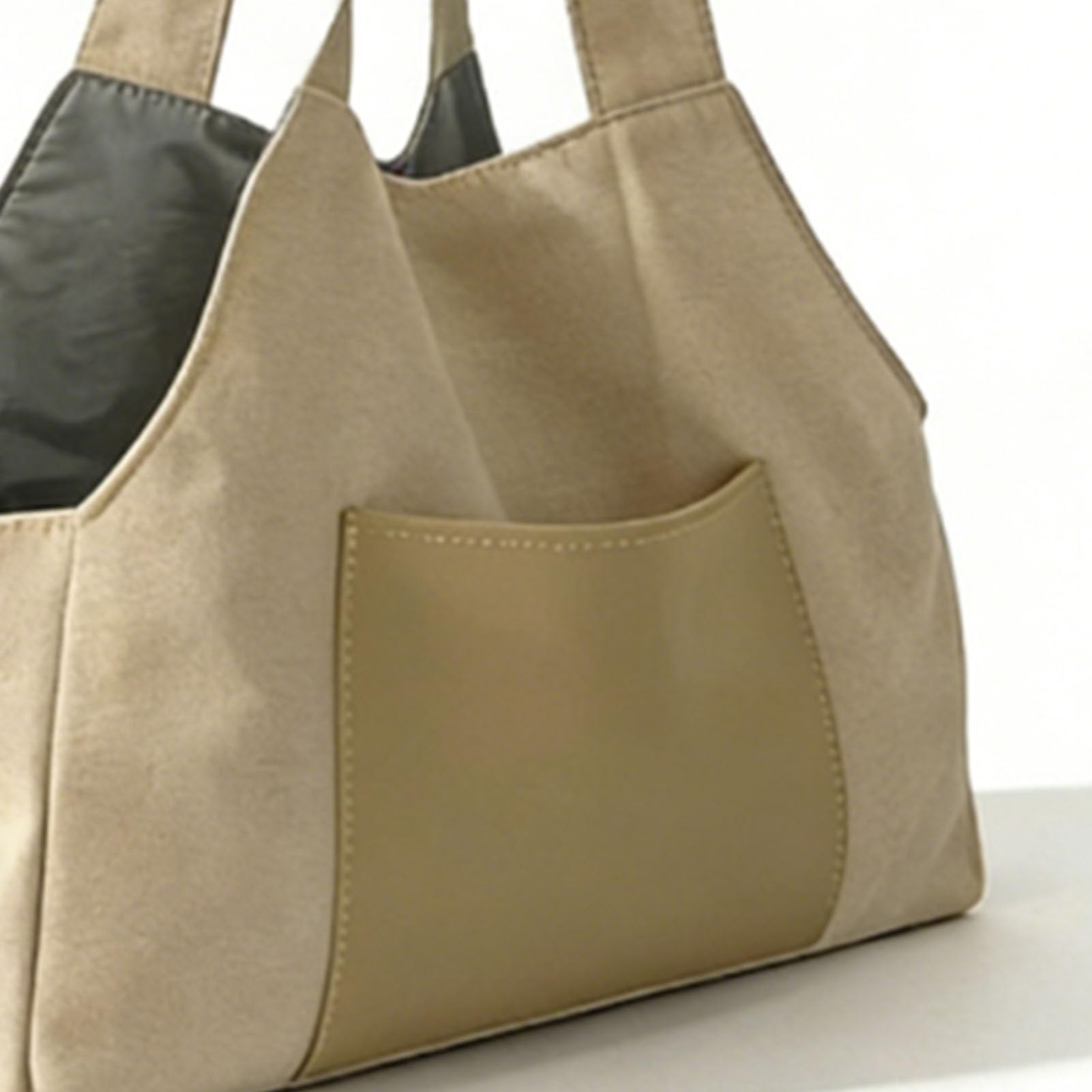 TOPINCN Portamonedas para Perros, Bolso de Nailon Suave, Plegable, Ligero, para Cachorros, para Compras, Viajes, Bolsa de Transporte para Mascotas, para Perros Pequeños, Gatos, (Beige)