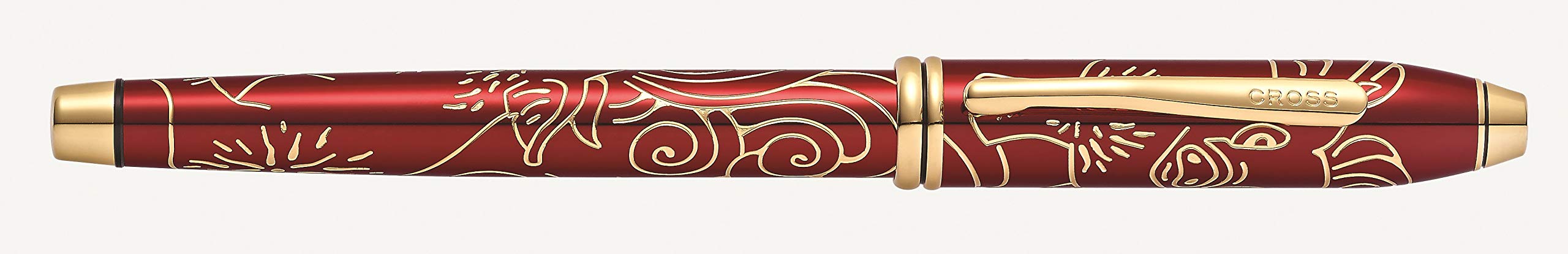 Cross Rollerball Townsend Jahr des Schweines 2019 Rot Lack mit 23K Goldbeschlägen