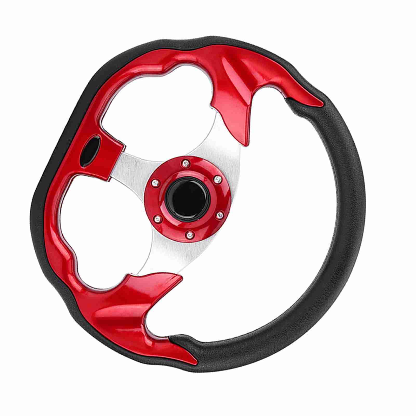Kierownica Wyścigowa 320 Mm Zamszowa Skóra z Włókna Węglowego Antypoślizgowa Uniwersalne Dopasowanie do Zmodyfikowanych Samochodów Driftowych Wydajność Aluminiowa Rama Kierownica (czerwony)