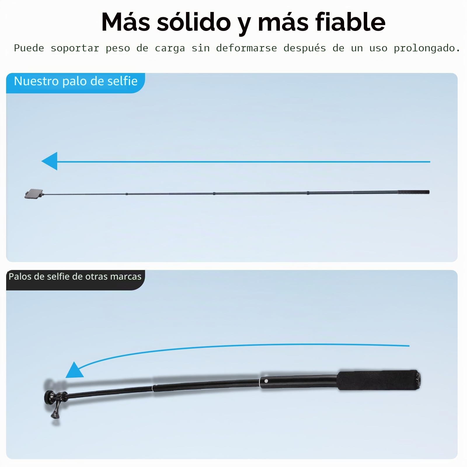 ARTCISE Palo selfie de fibra de carbono de 270 cm, ER270, palo de selfie largo de fibra de carbono, monopod para cámara de acción GoPro Hero, GoPro, DJI Osmo Action, cámara