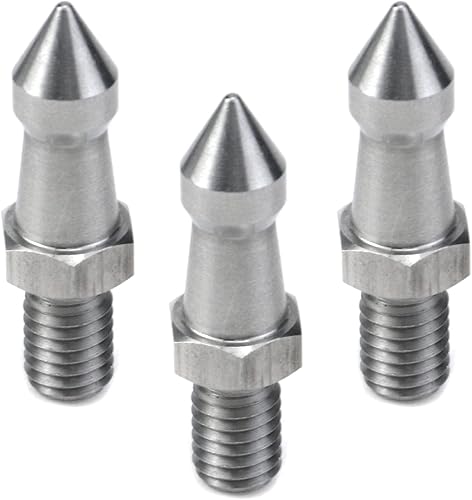 Pastlla 3 puntas de pie de acero inoxidable con rosca M8, puntas de pie para cámara, trípode monopié, puntas de pie, trípode, puntas de pie de