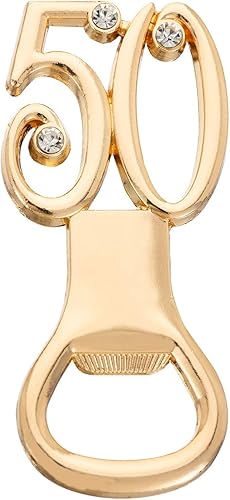 Miniatura 2 de Abrebotellas de cumpleaños número 50, 24 unidades, para fiestas de cumpleaños número 50, recuerdos de boda, recuerdos y decoraciones (24,50)