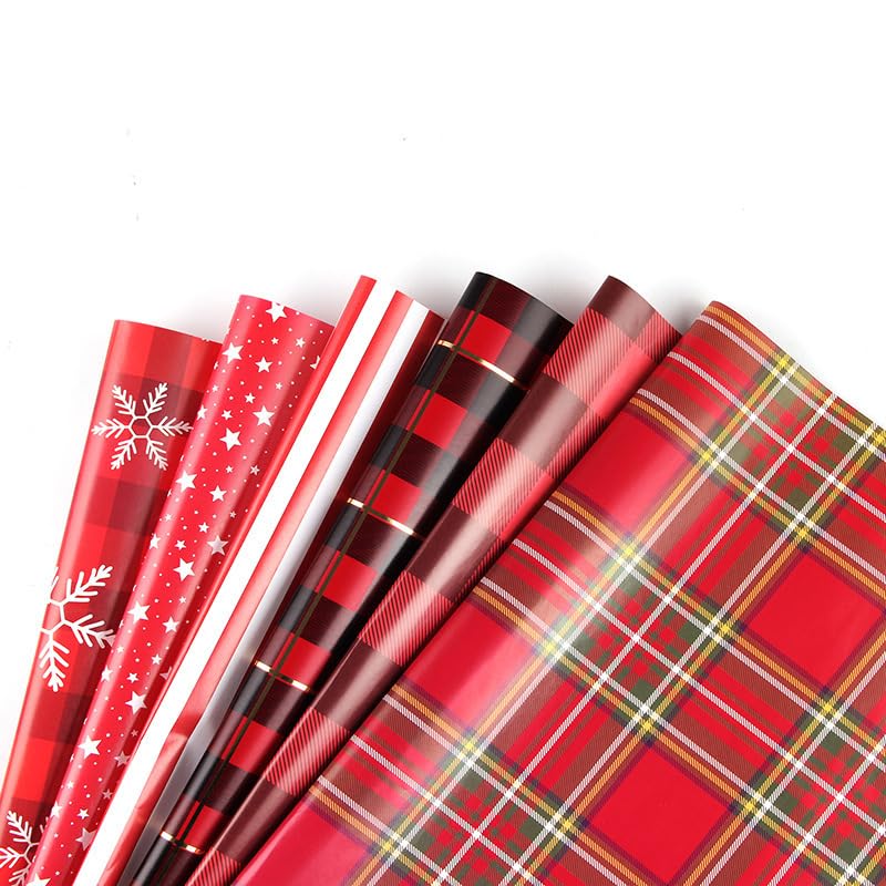 12 sztuk świąteczny papier do pakowania, rolka papieru do pakowania, rolka papieru do pakowania prezentów świątecznych, rolki papieru do pakowania świątecznego, idealne na Boże Narodzenie