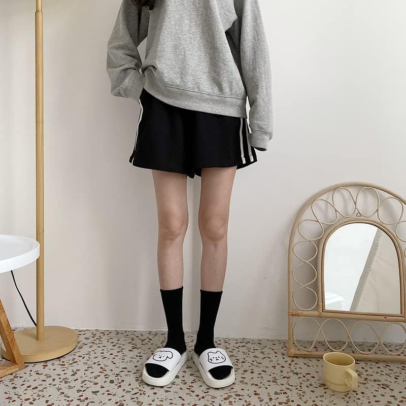 Vista 6 de Lindas pantuflas de almohada para mujer, diseño de dibujos animados, antideslizantes, suaves, con puntera abierta, sandalias estéticas para casa