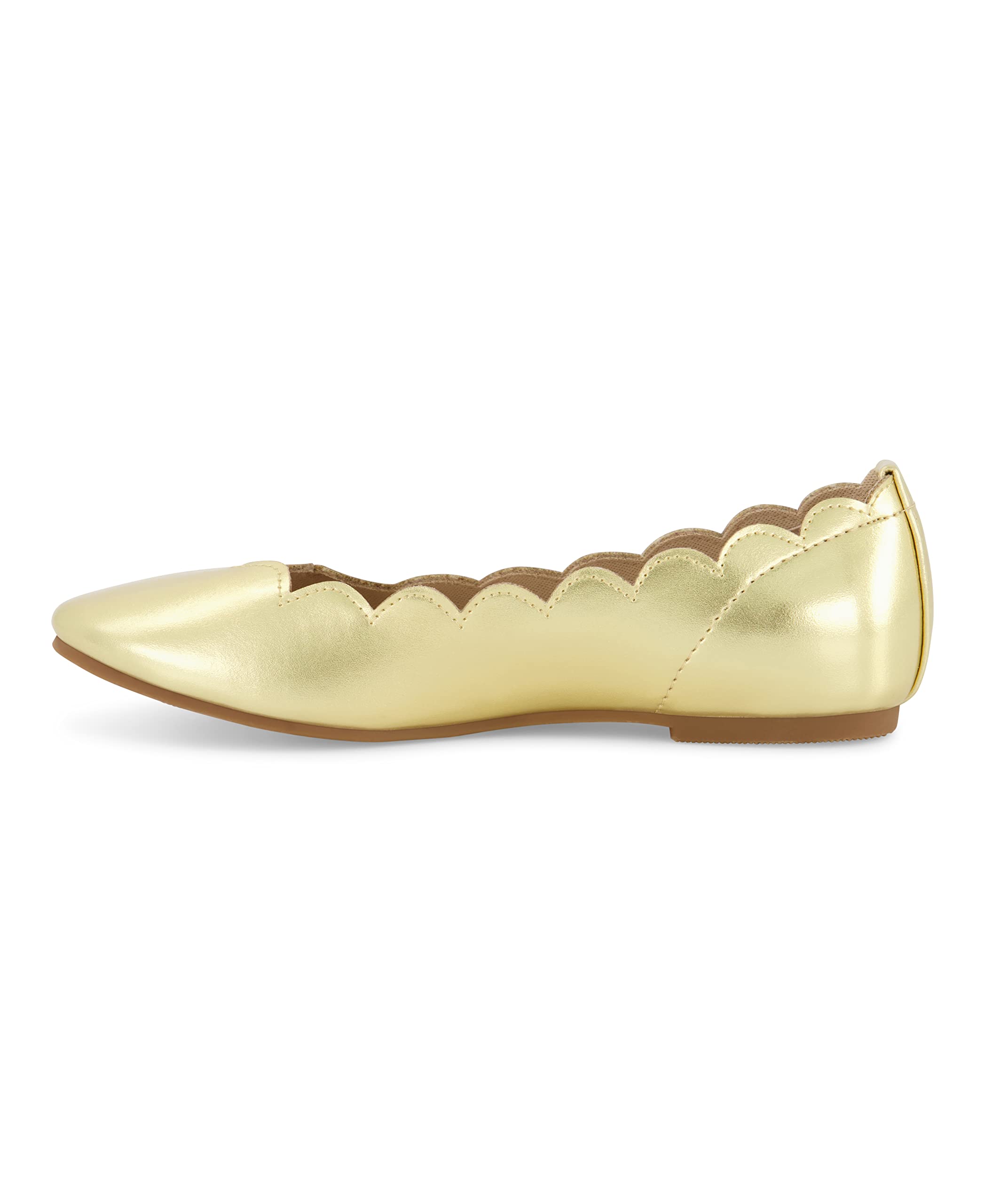 Jessica Simpson Ballerino d'oro, Scarpe per Bambina, Oro, 30 EU