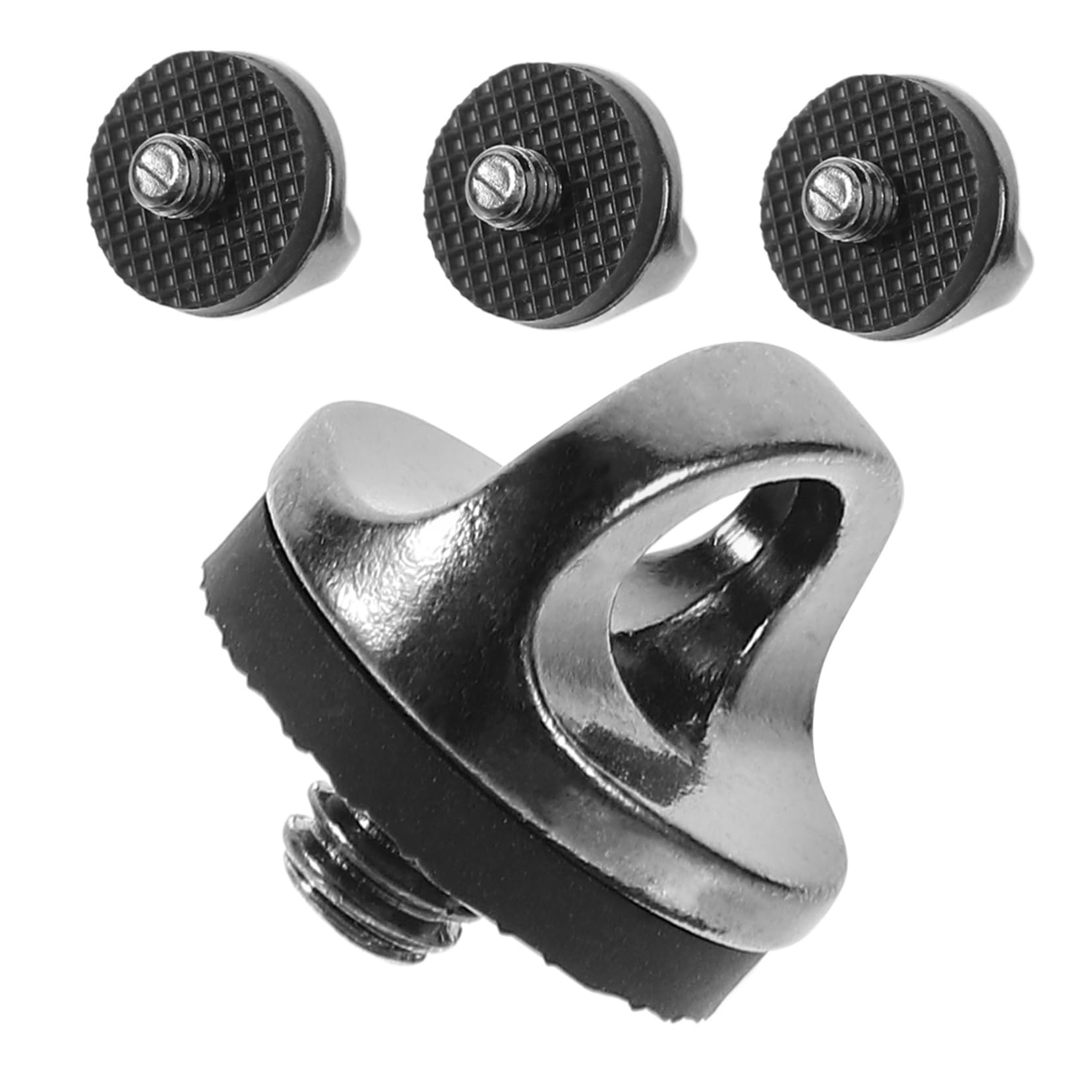 Homoyoyo Clip De Cámara De Mochila Abrazadera De Montaje De La Cámara para Plataforma Titanio Tornillo De Liberación Rápida Arreglar Montar Aleación De Zinc Dark Grey 4 Piezas X 4