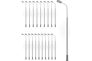 QWORK HO Model Railway Train Lamp Post