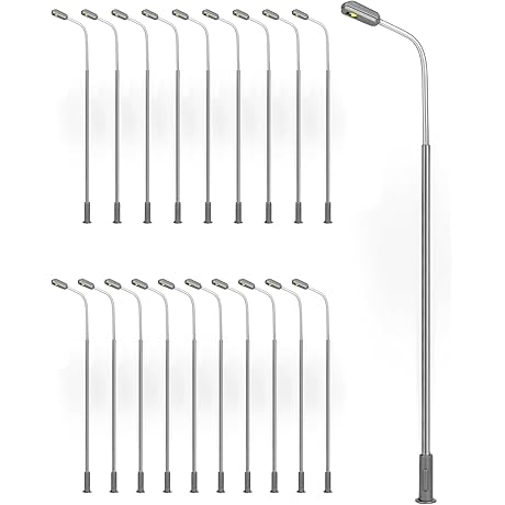 QWORK HO Model Railway Train Lamp Post