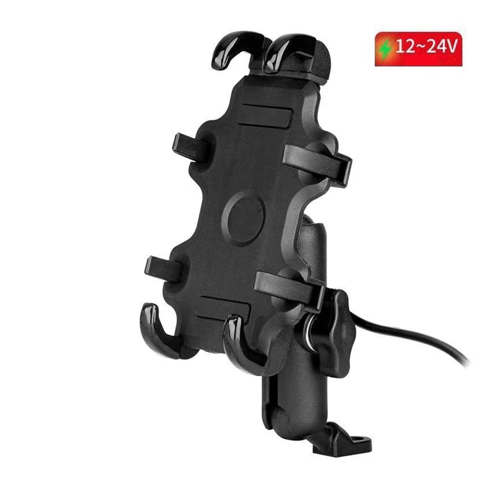 Support GPS Moto Convient Aux Téléphones Portables Supports Téléphone pour Moto Stations Charge USB avec Chargeurs Rapides 3.0 Et Rétroviseur pour Guidon GPS
