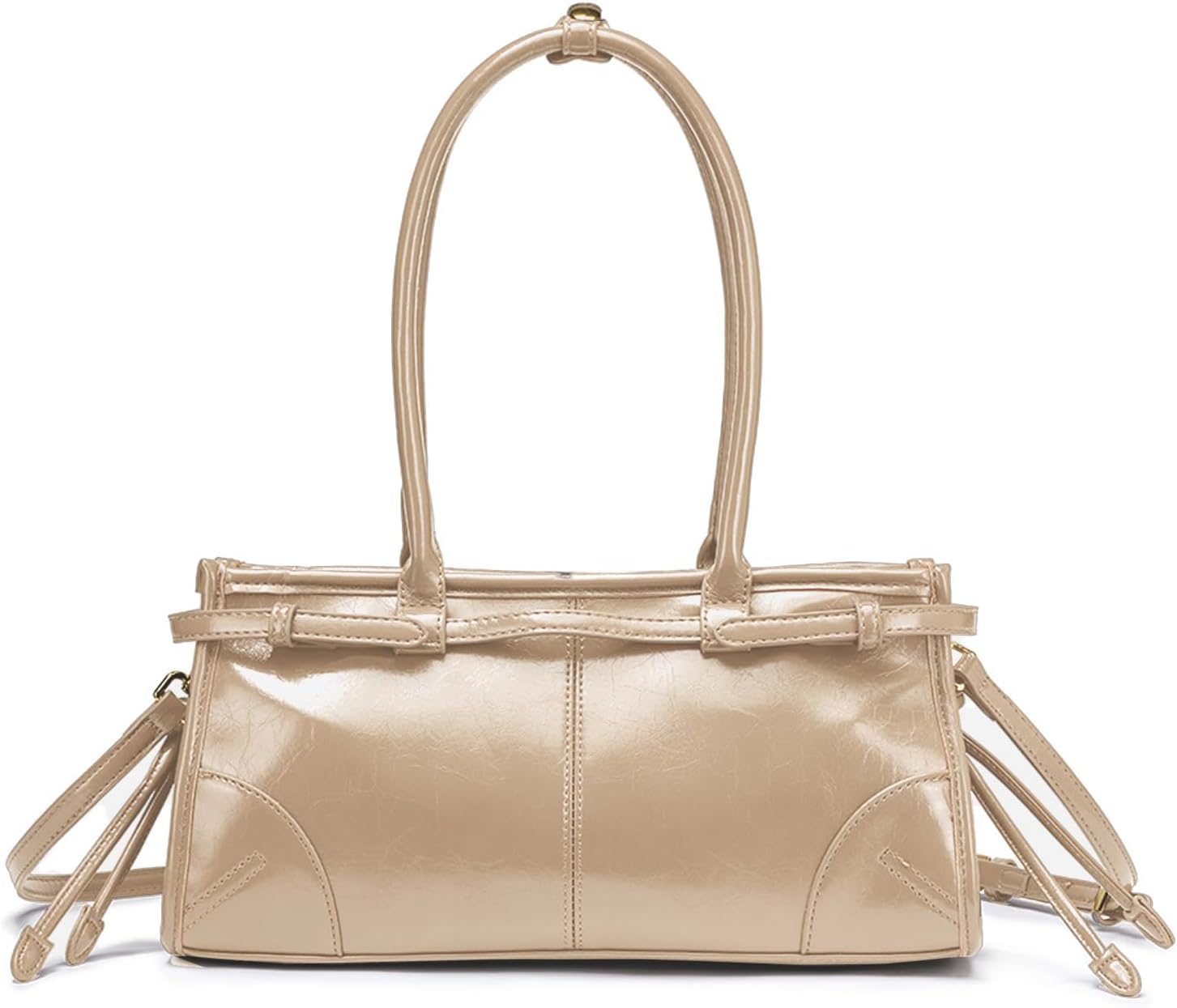 NEWBELLA Women's PU Leather Clutch Purse - Convertible Top Handle Shoulder Bag for Work Evening - Image 5