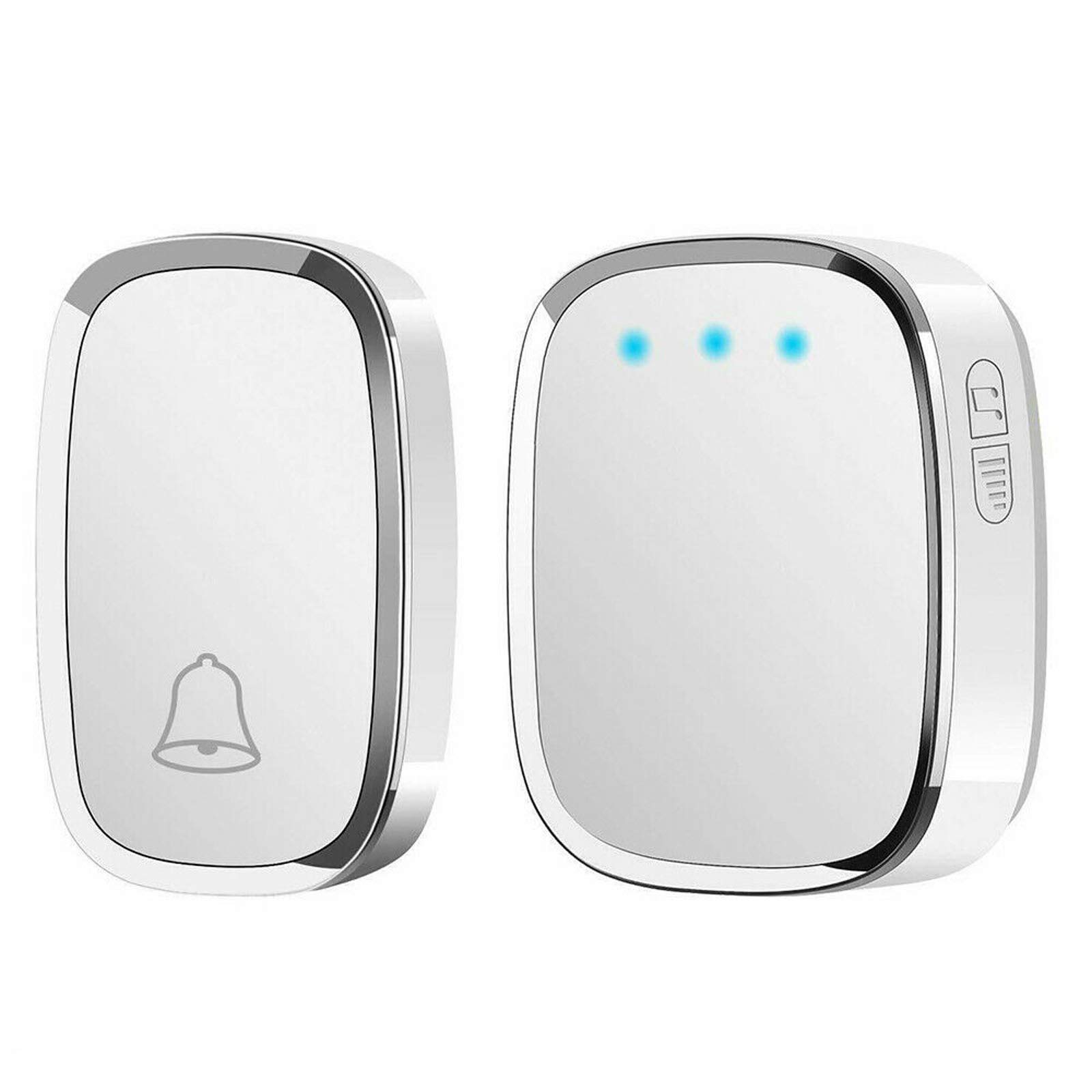 FeidakWireless Doorbell with 1 Receiver, Waterproof Door Bell, Wall Plug-in Cordless Chime, 300m/1000ft Range, 36 Melodies to Choose, 4 Level Volume, White