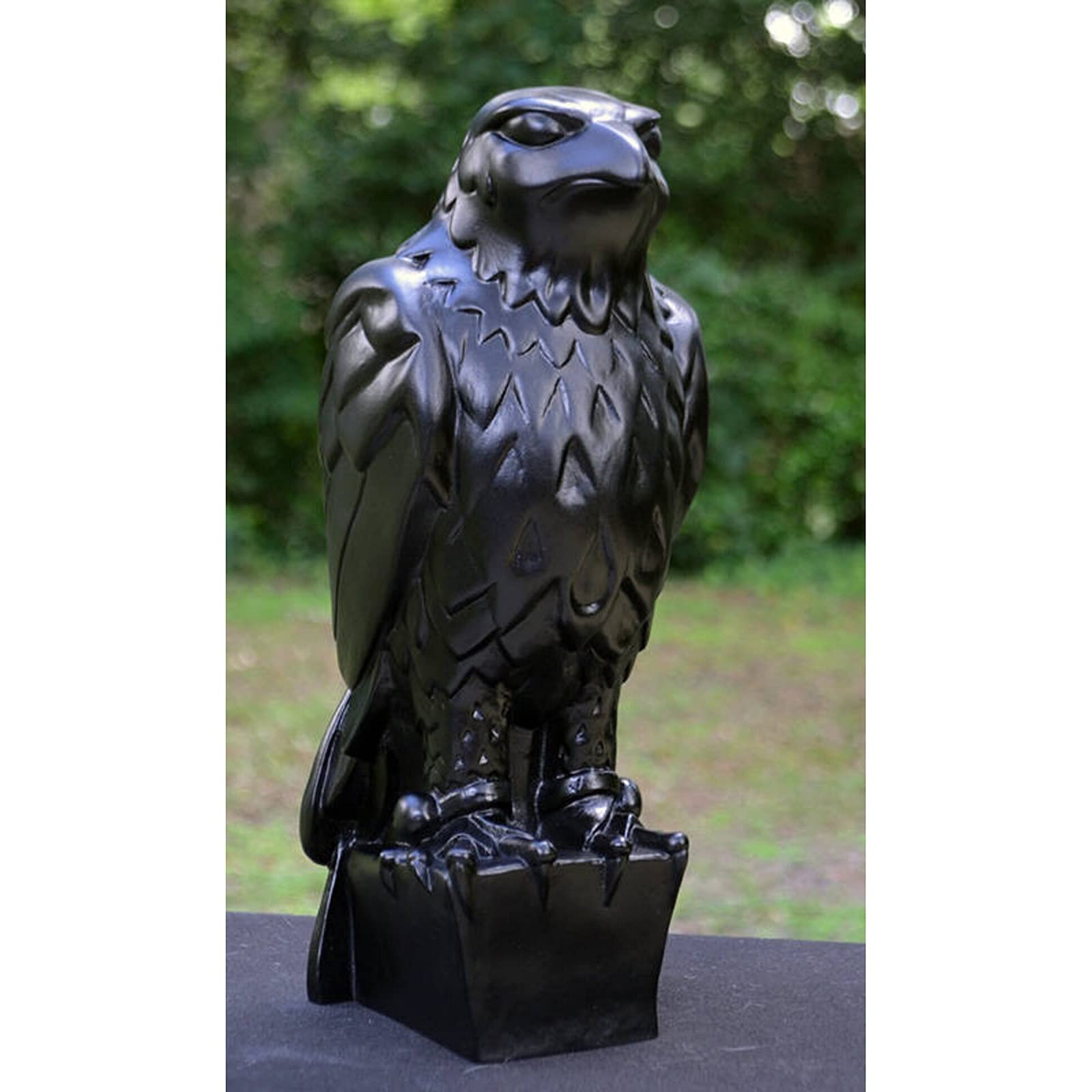 Silkrain 1941 Maltese-Falcon Home Decor Sculpture Art Animal Statues Room Office Figurine Decoration- Made of Resin - 15cm, Black