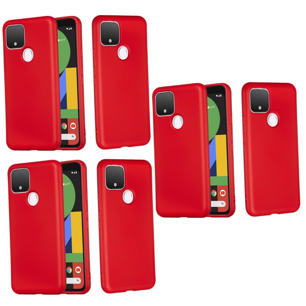 UPKOCH 3pezzi Cover Per Smartphone Silicone Liquido Con Laccetto Compatibile Con Pixel Protezione Anticaduta e Antigraffio Facile Accesso Porte e Pulsanti Design Elegante e Resistente