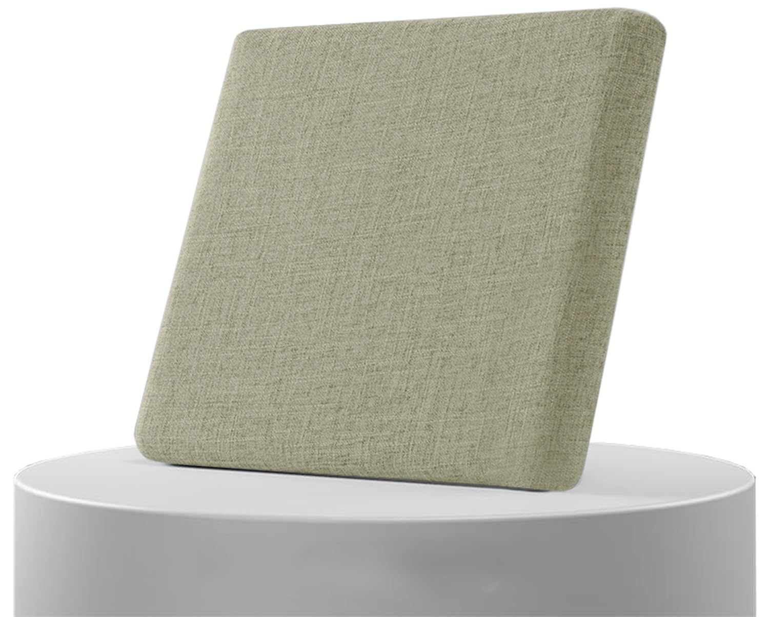 Coussin de chaise de bureau pour le jardin et la terrasse, confort en lin kaki 48x48