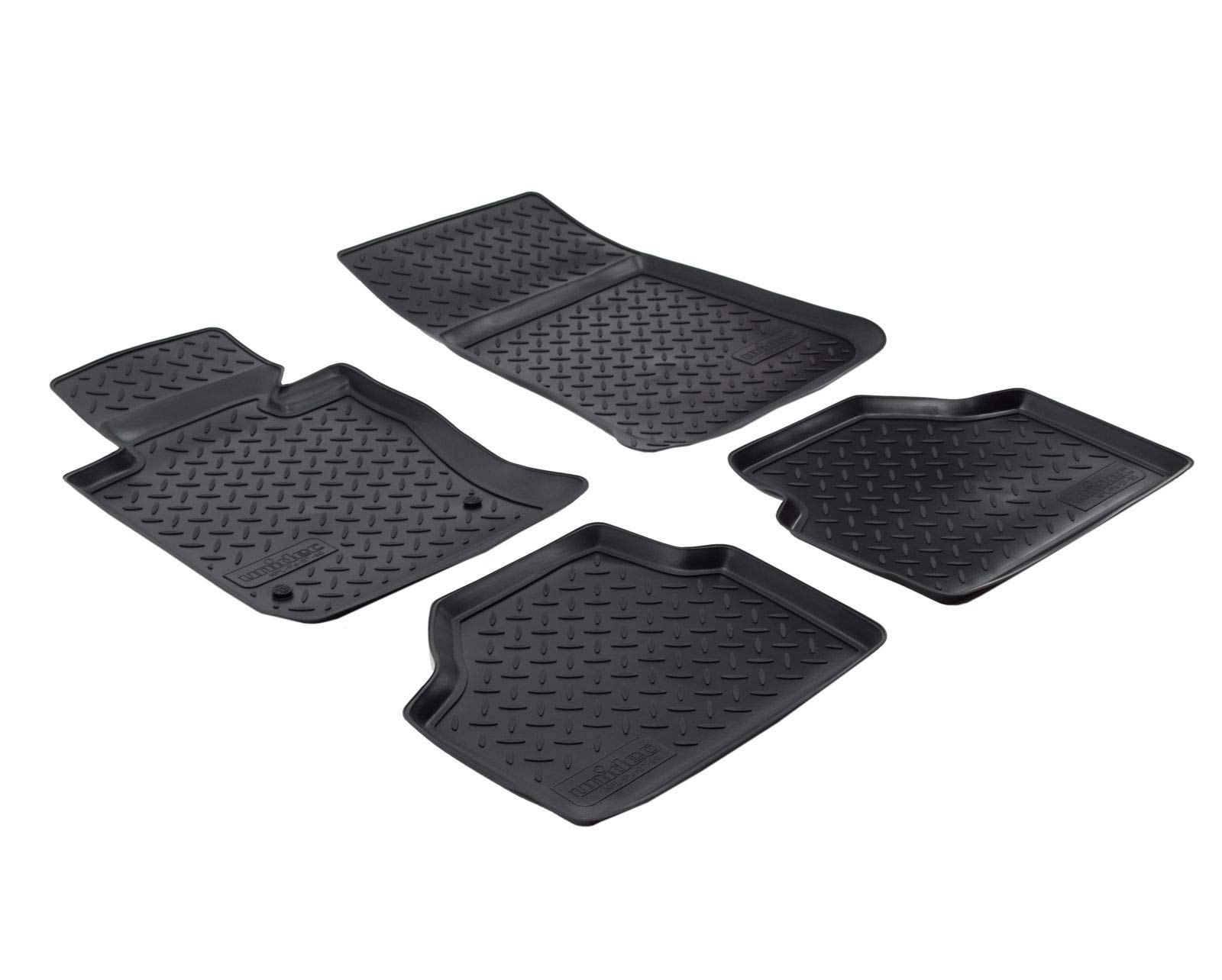 J&J Automotive Allwetter-Gummimatten + Kofferraumwanne Für BMW X1 F48 (2015–2022) – Passgenau, Hoher Rand & Rutschfest