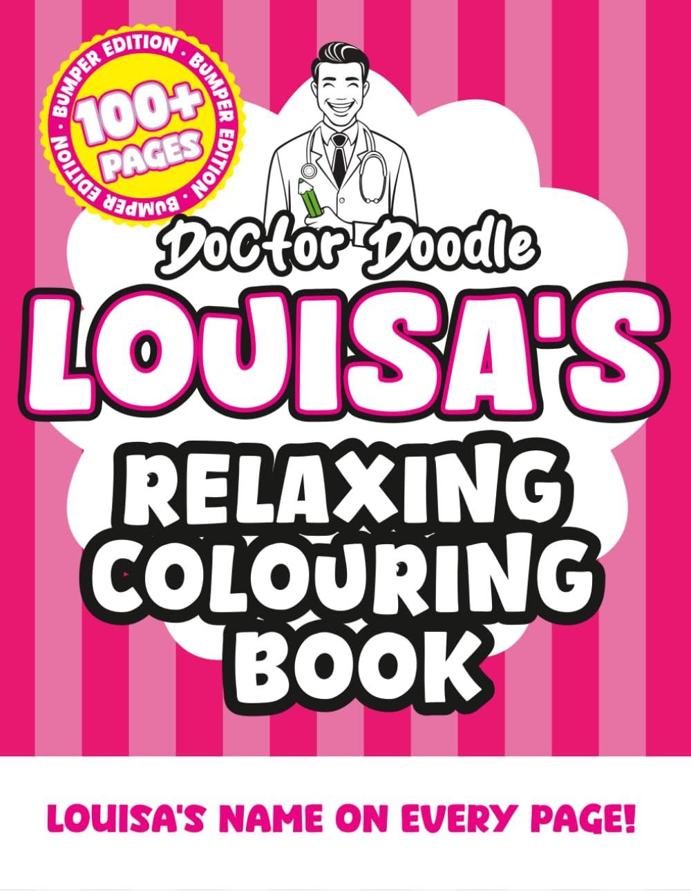Louisa's Relaxing Colouring Book: Relaxing Patterns and Illustrations for All Ages (Relaxing personalised colouring books)