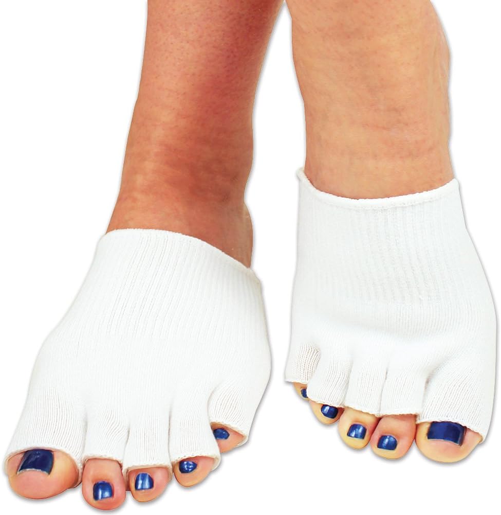 Gel Toe Socks Dry Forefoot Feet Heel Hard Cracked Skin Moisturising Open Comfy Recovery Protection Toes Protector Sock 5 Moisturizing