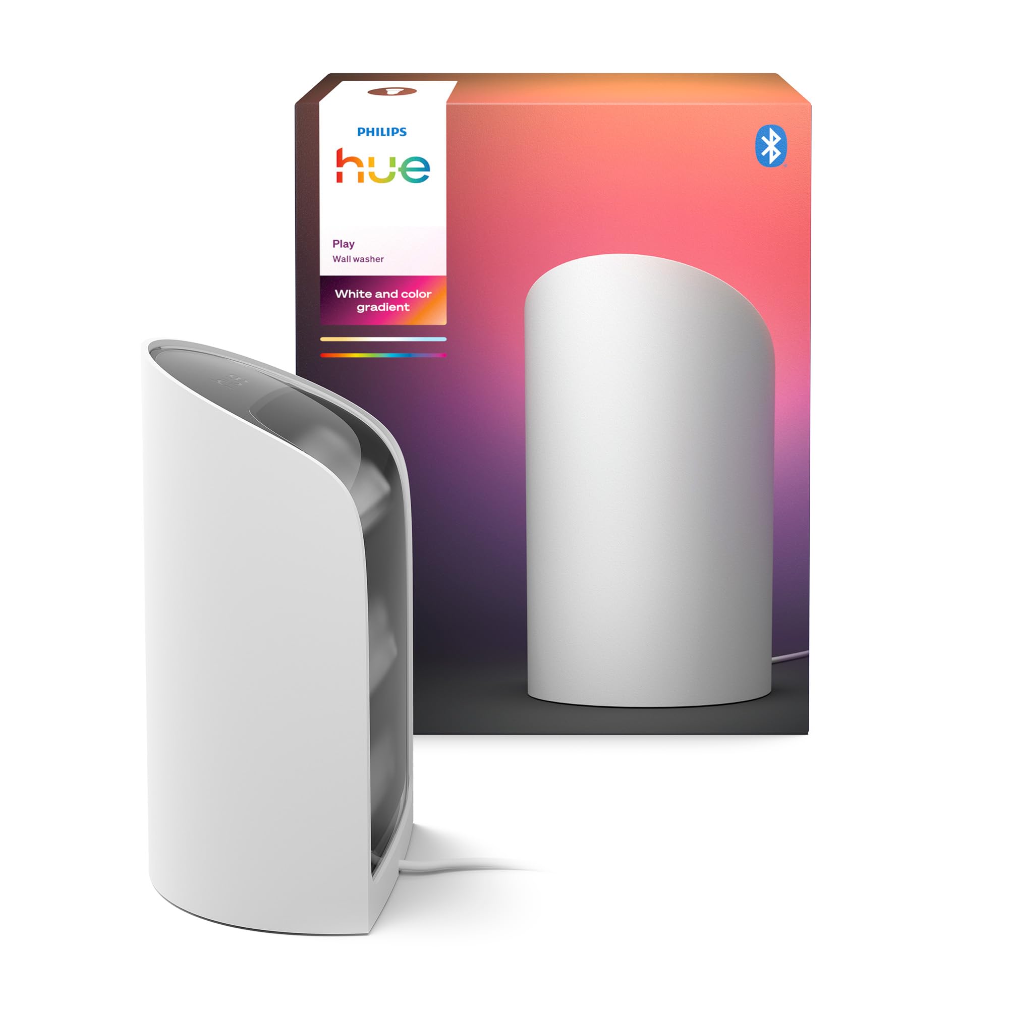 Philips Hue Play Smart Wall Washer (White), White & Color Light with ColorCast Technology, Bluetooth Compatible
