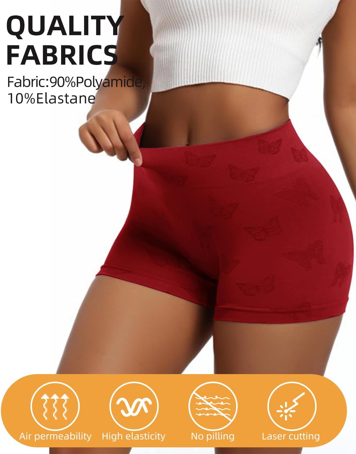 Women's Boy Shorts Underwear for Women High Waisted Polyamide Panties Stretch 6 Pack - Image 6