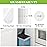 Teivio 5 Gallon 50 Counts Strong Trash Bags Garbage Bags, Bathroom Trash Can Bin Liners, Plastic Bags for home office kitchen, Black