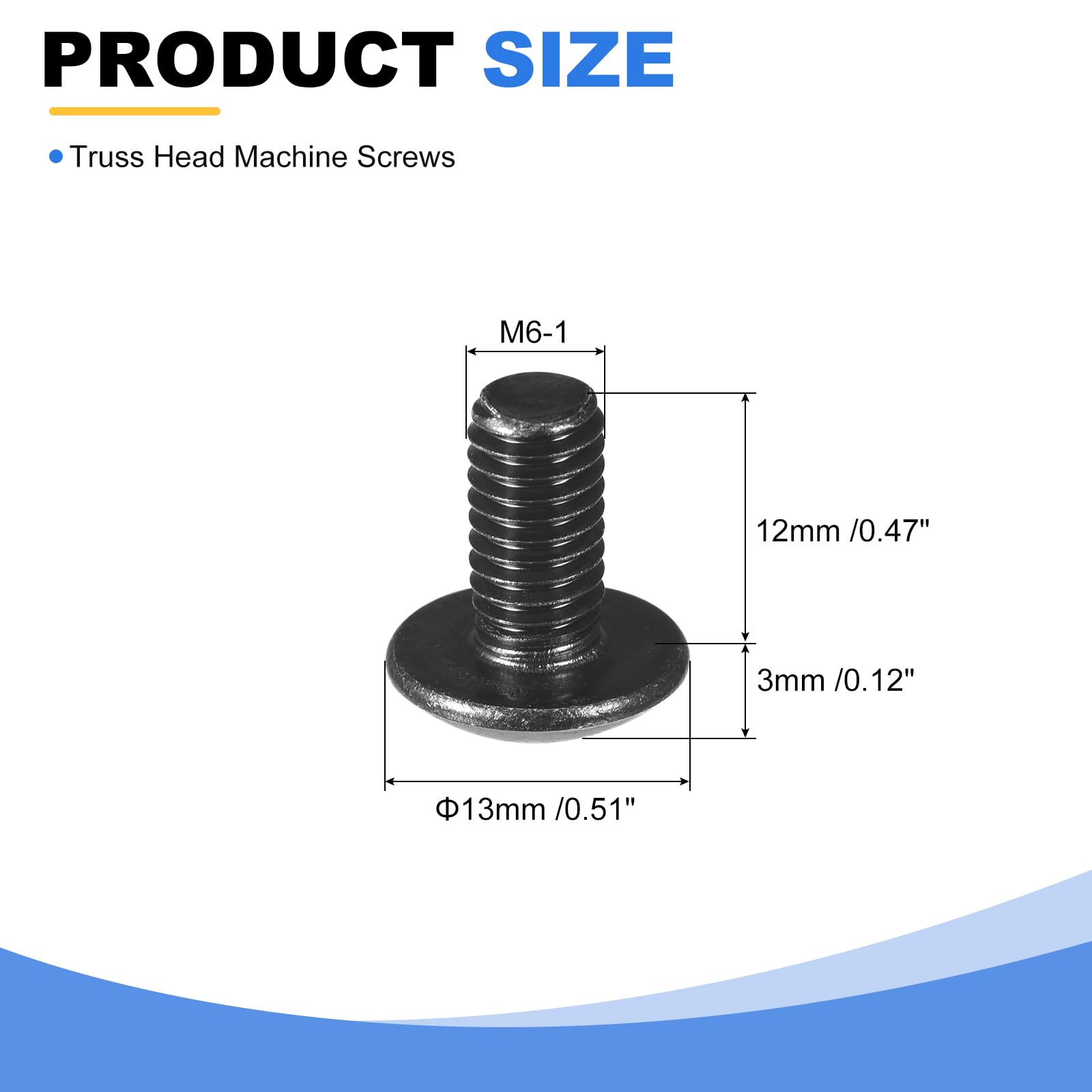 Stainless Steel Machine Screws - M6 Truss Head -2