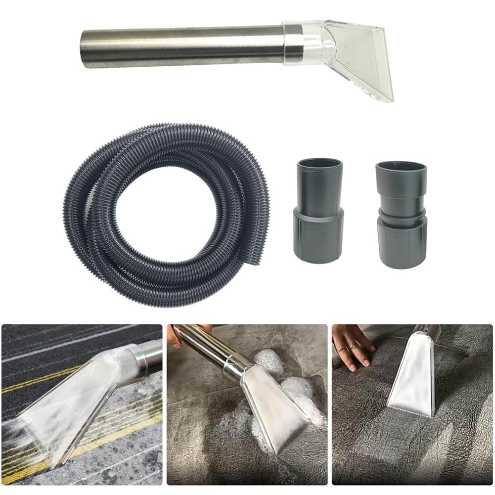Extracteur de Main Universel pour Aspirateur Humide et Sec de 3,5 M avec Ensemble de Buses Transparentes pour Le Nettoyage des Tapis et des