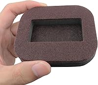Vista 5 de Tapón de rueda para muebles, 6 uds. Copa de ricino rectangular de fieltro marrón para silla de oficina, tapón para patas de silla, almohadillas