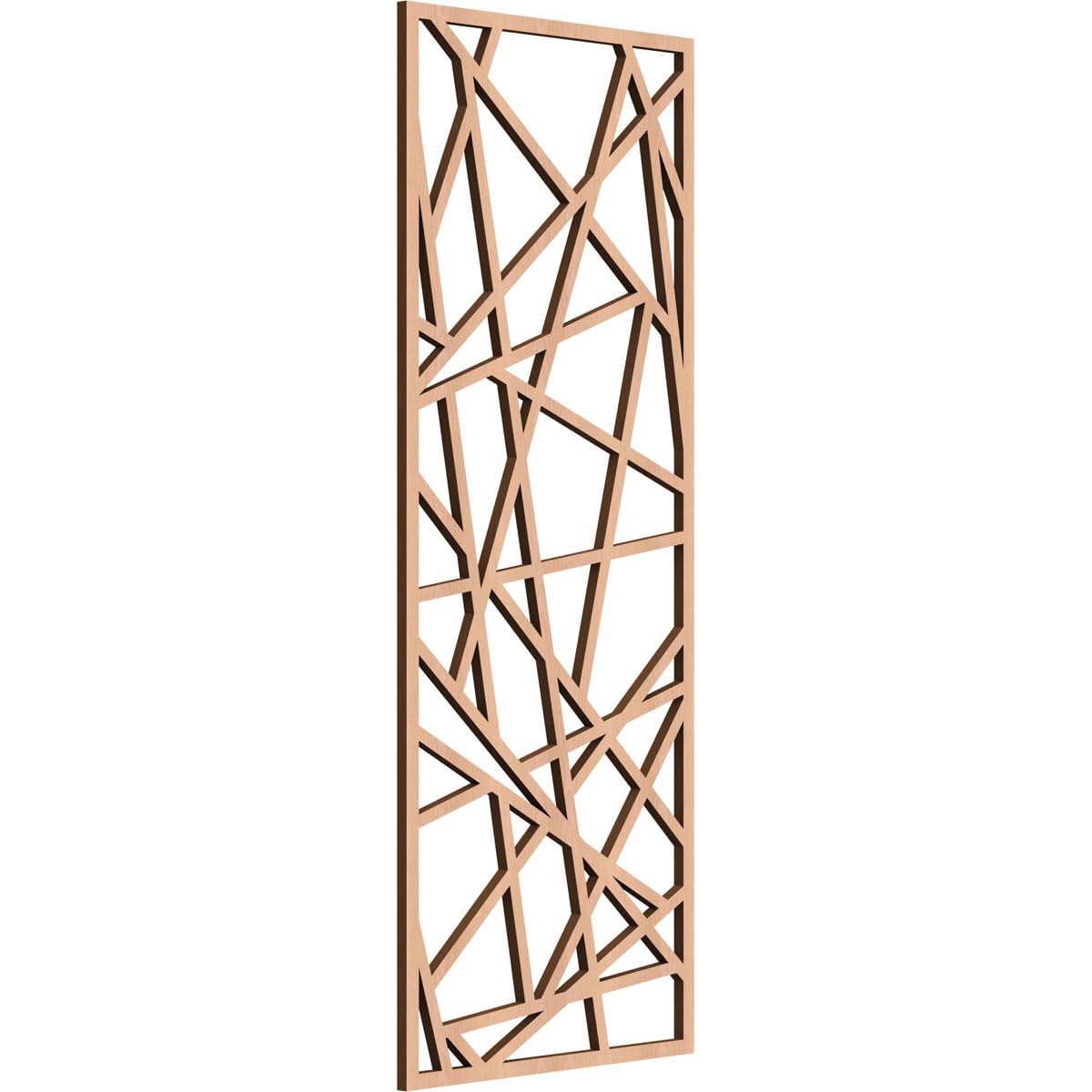 Conway Decorative Pierced Fretwork Wood Wall Panels, 11 3/8"W x 29 3/8"H x 1/4"T, Alder