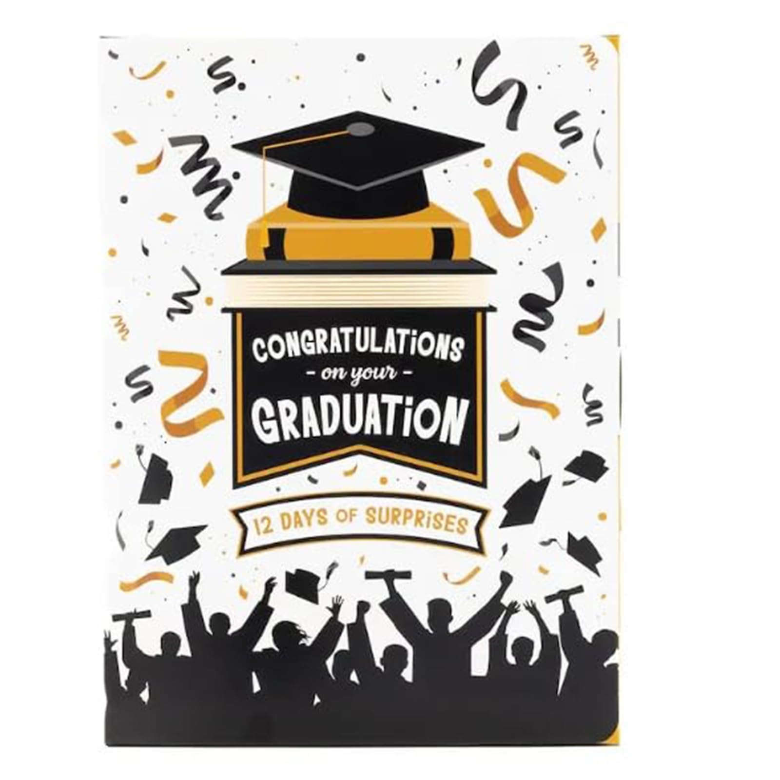 Graduation Gift Advent Calendar, 12-Day Surprise Box with Graduation-Themed Compartments, DIY Fillable Empty Gift Box for Graduates — view 2