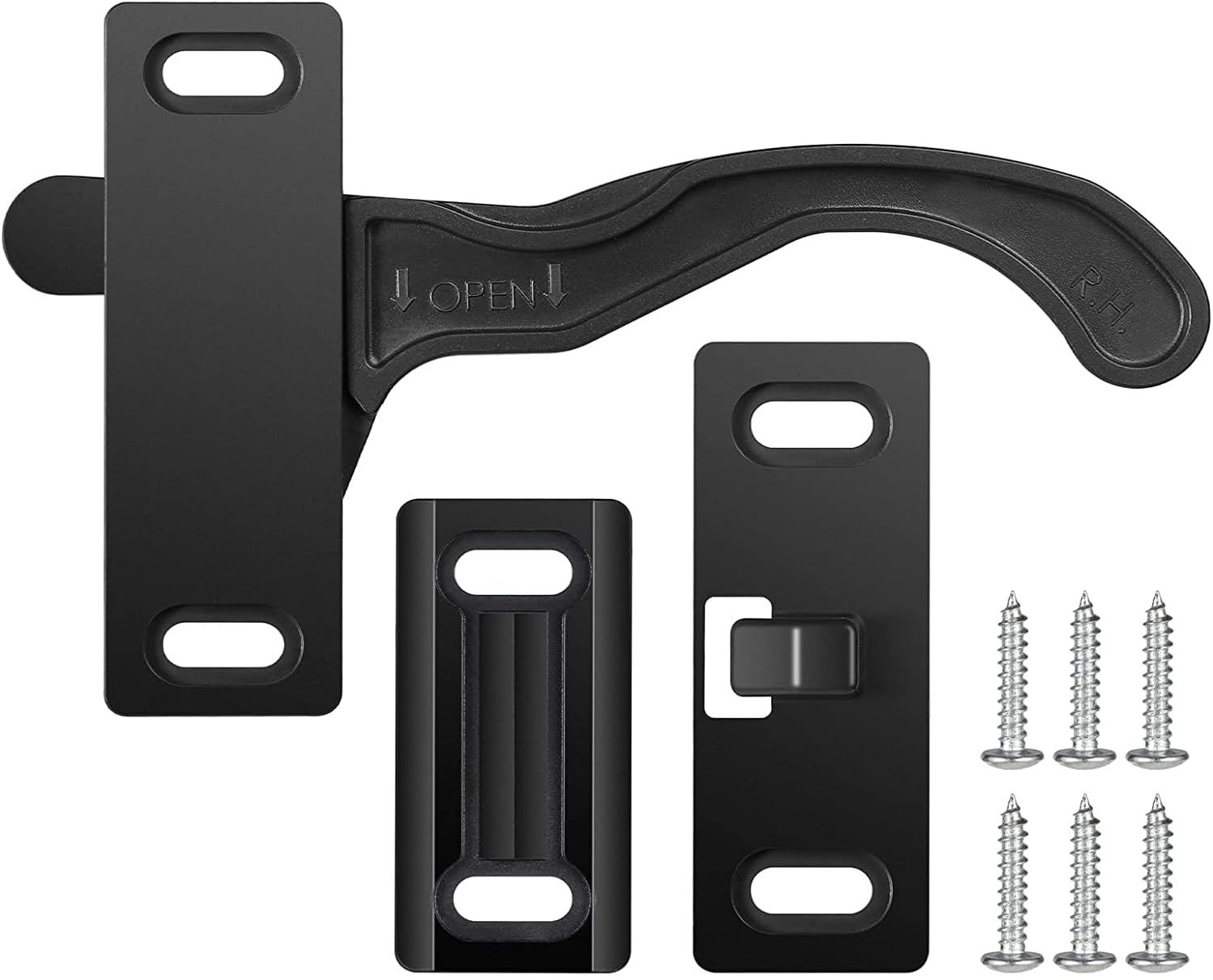 RV Screen Door Latch Right Handle Kit for Motor Home, RV, Cargo Trailer