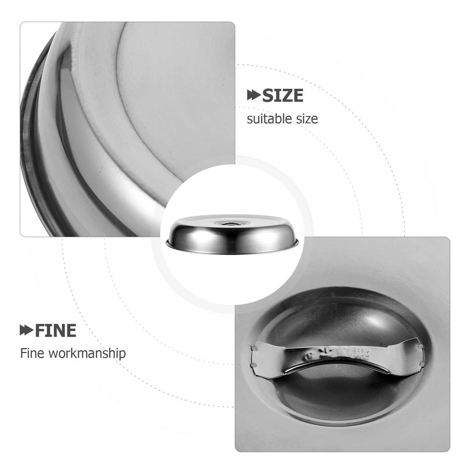 2 Campane Per Hamburger In Acciaio Inox - Per BBQ, Teppanyaki, Interni/Esterni, Lavabili In Lavastoviglie (22,5 Cm) - Foto 8